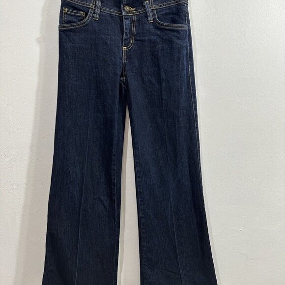 Era of Chaos Dark Wash‎ Denim Straight Leg Skinny Stretch Button Fly Overalls 28 - Picture 5 of 12